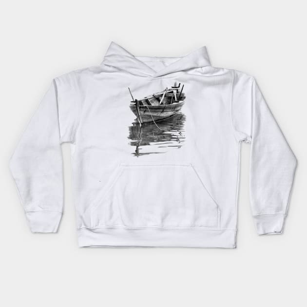 Smal Ship Kids Hoodie by hitext